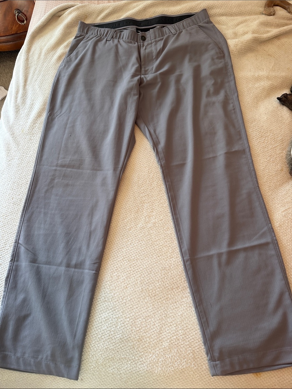 Under Armour Women's Wide Leg Performance Pants in Grey